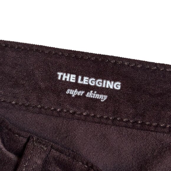 AG The Legging Super Skinny Velveteen Jean (Chocolate Brown) - Size 28R - Picture 11 of 15